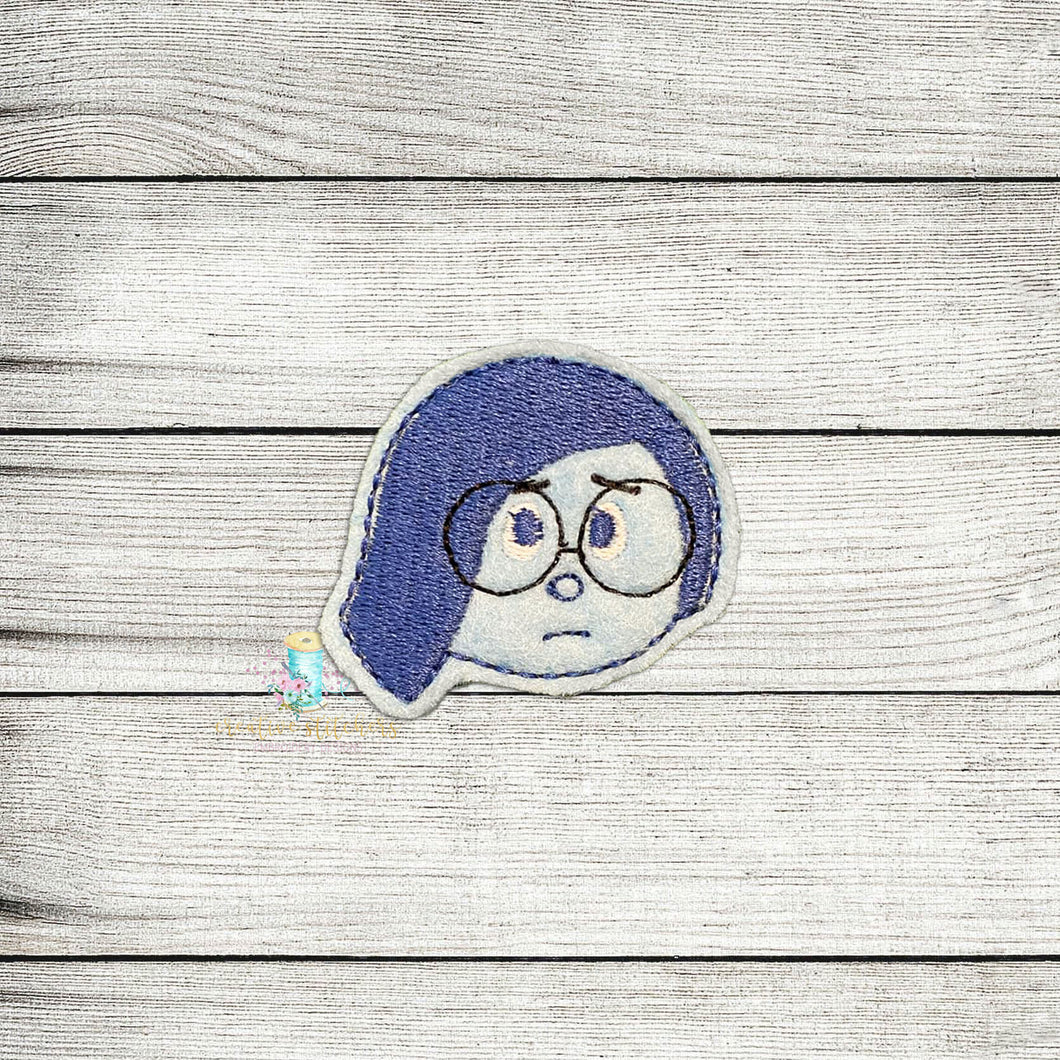 Sadness Face Feltie Digital Embroidery Design File