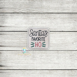 Santa's Favorite Ho Feltie Digital Embroidery Design File