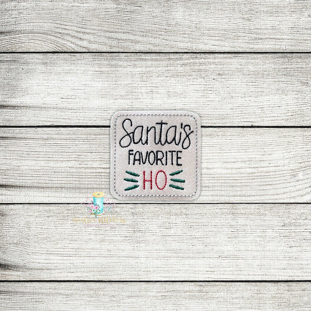 Santa's Favorite Ho Feltie Digital Embroidery Design File