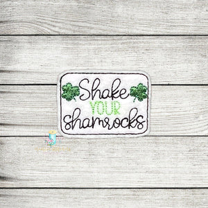 Shake Your Shamrocks Feltie Digital Embroidery Design File