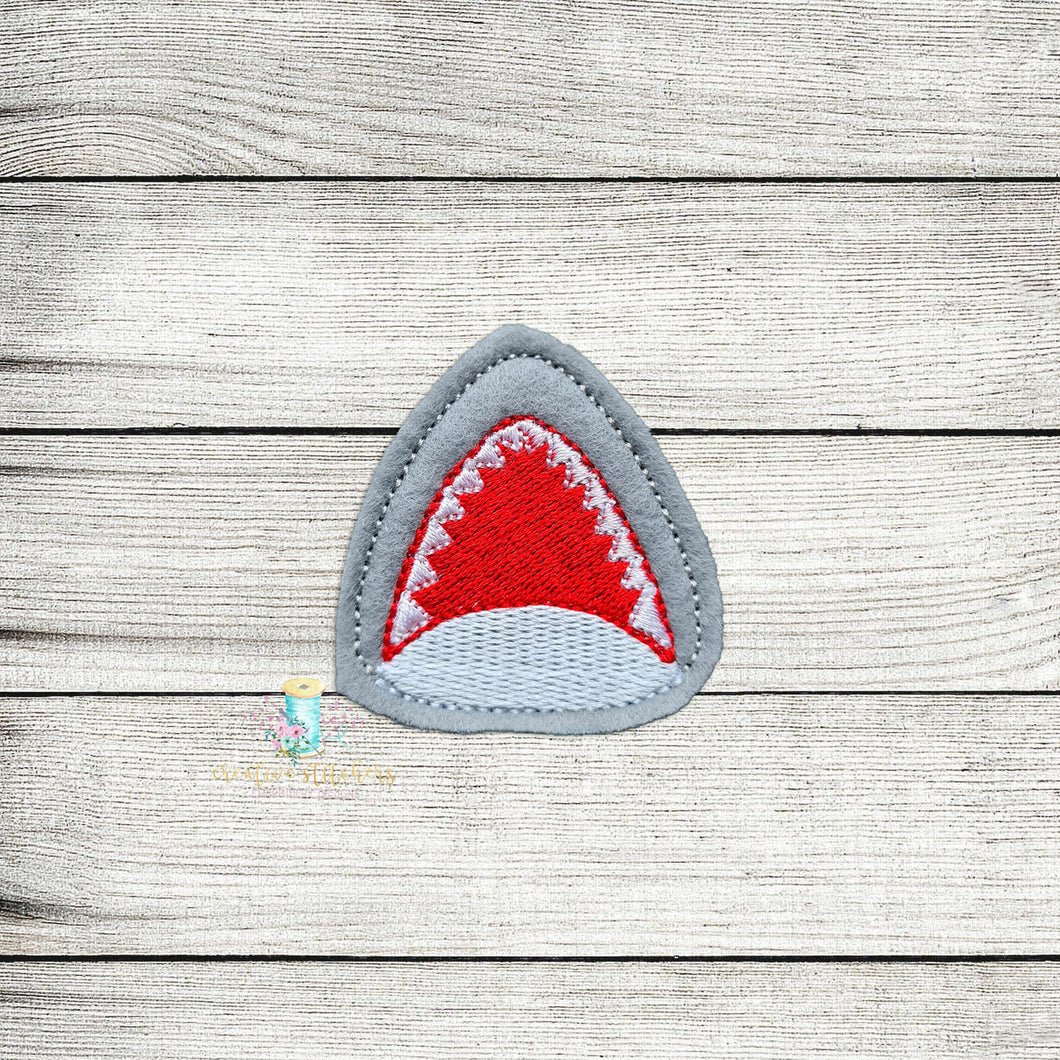 Shark Bite Feltie Digital Embroidery Design File