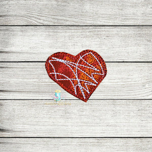 Single LD Heart Feltie Digital Embroidery Design File