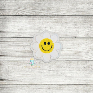 Smiling Flower Feltie Digital Embroidery Design File