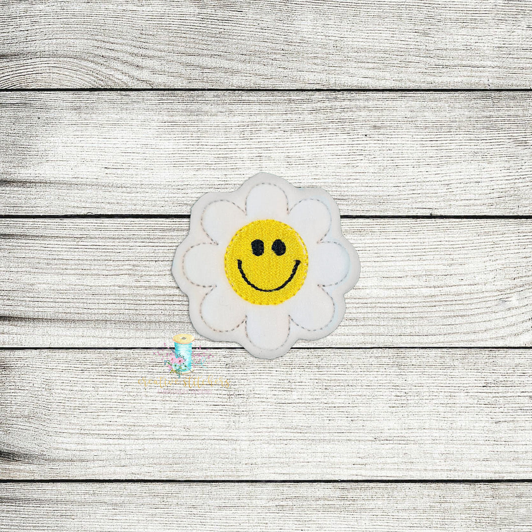 Smiling Flower Feltie Digital Embroidery Design File