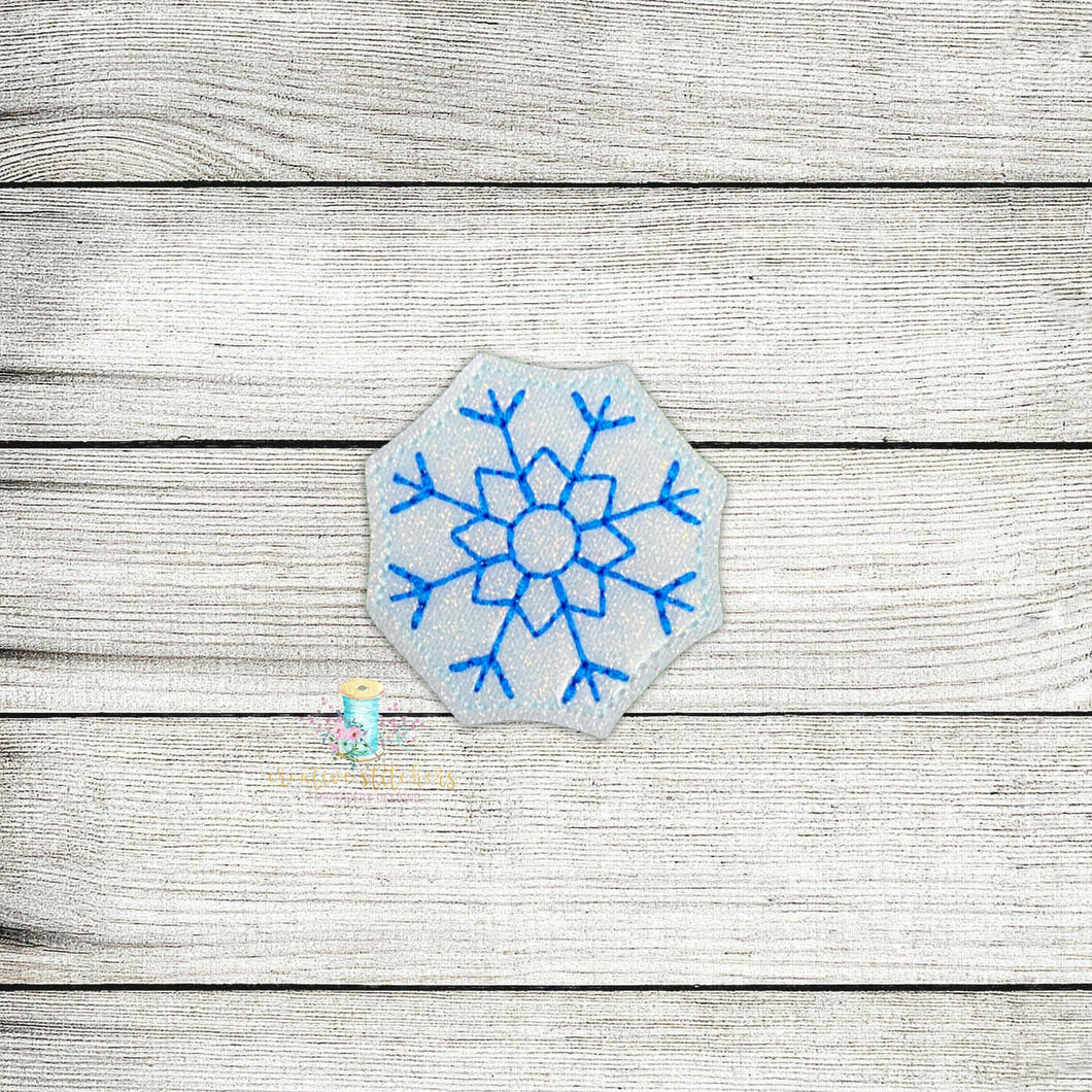 Snowflake 1 Feltie Digital Embroidery Design File