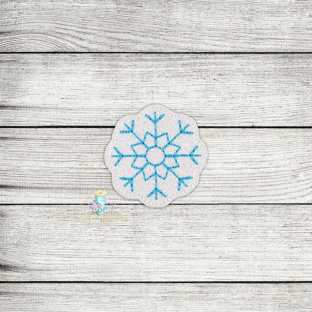 Snowflake 2 Feltie Digital Embroidery Design File