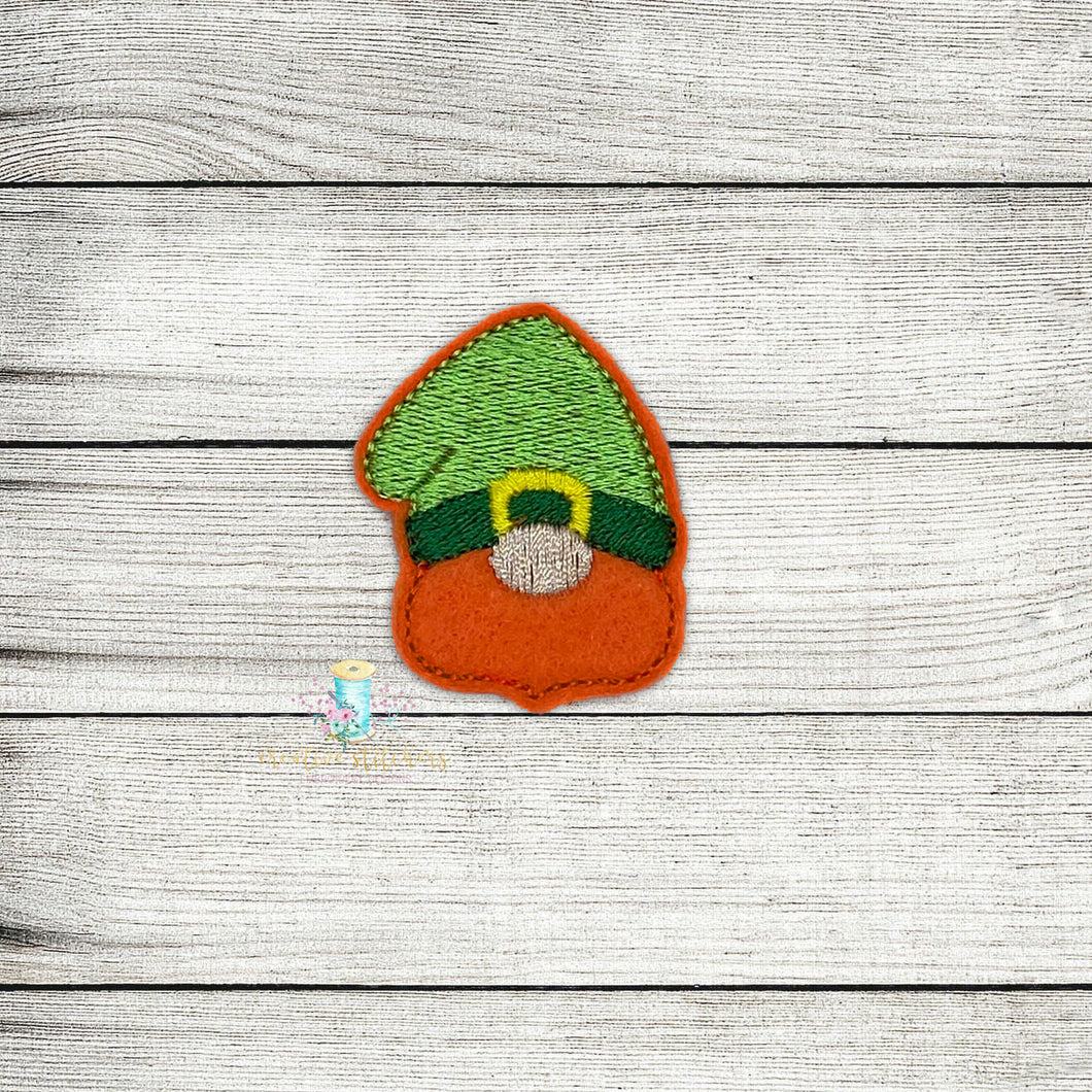 St Paddy Gnome Feltie Digital Embroidery Design File