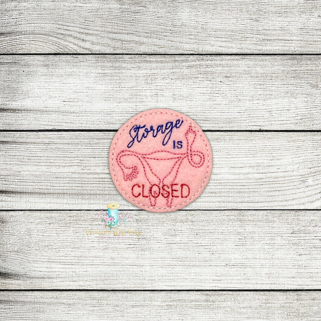 Storage Closed Digital Embroidery Design File