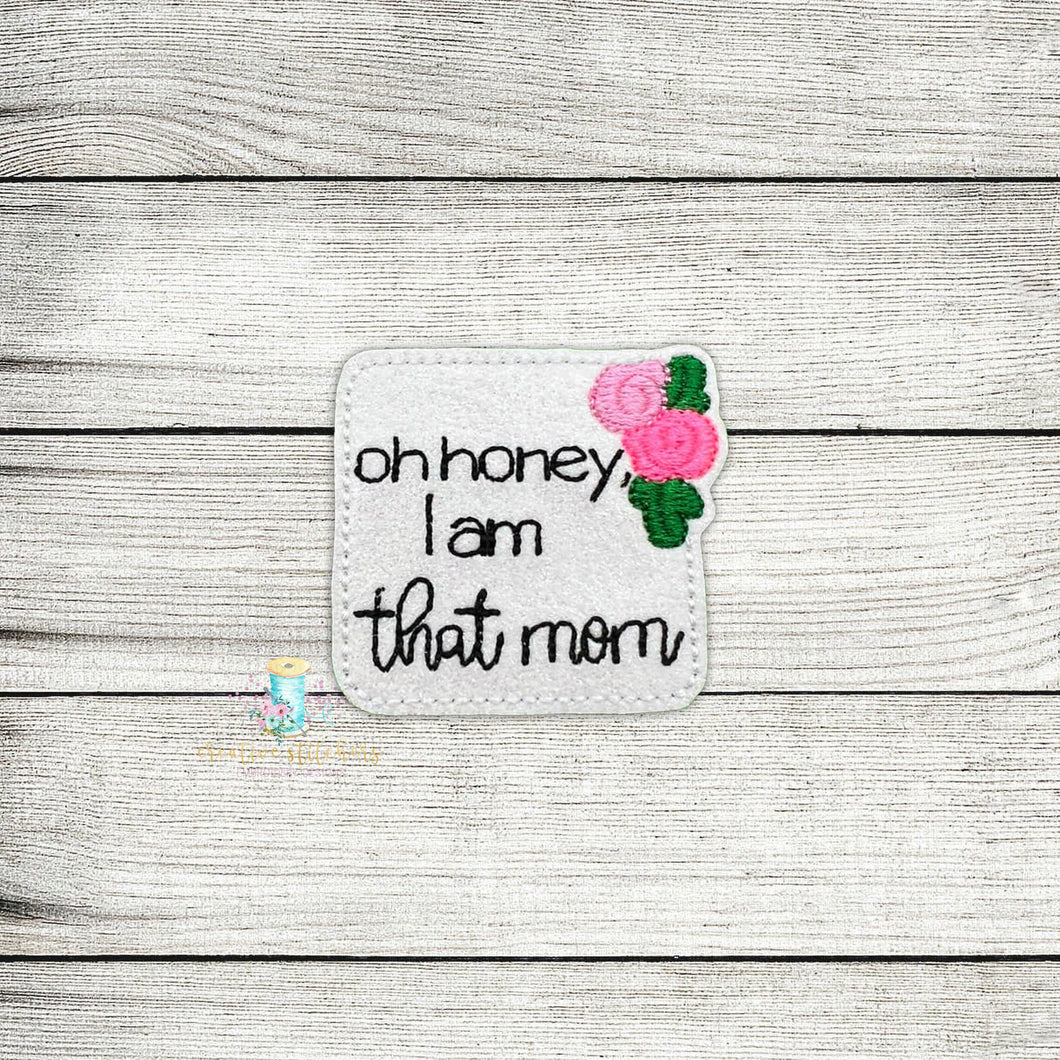That Mom Feltie Digital Embroidery Design File
