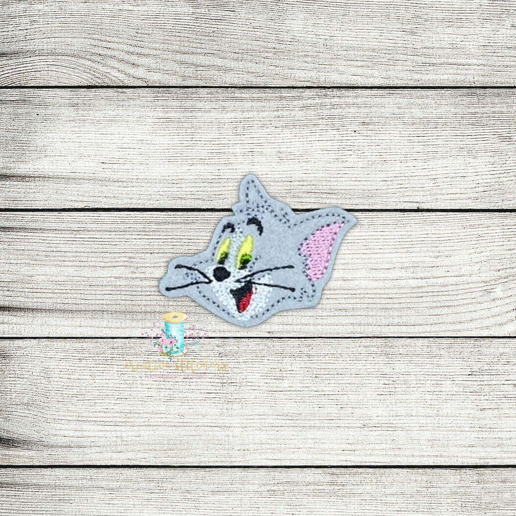 Tom Cat Head Digital Embroidery Design File