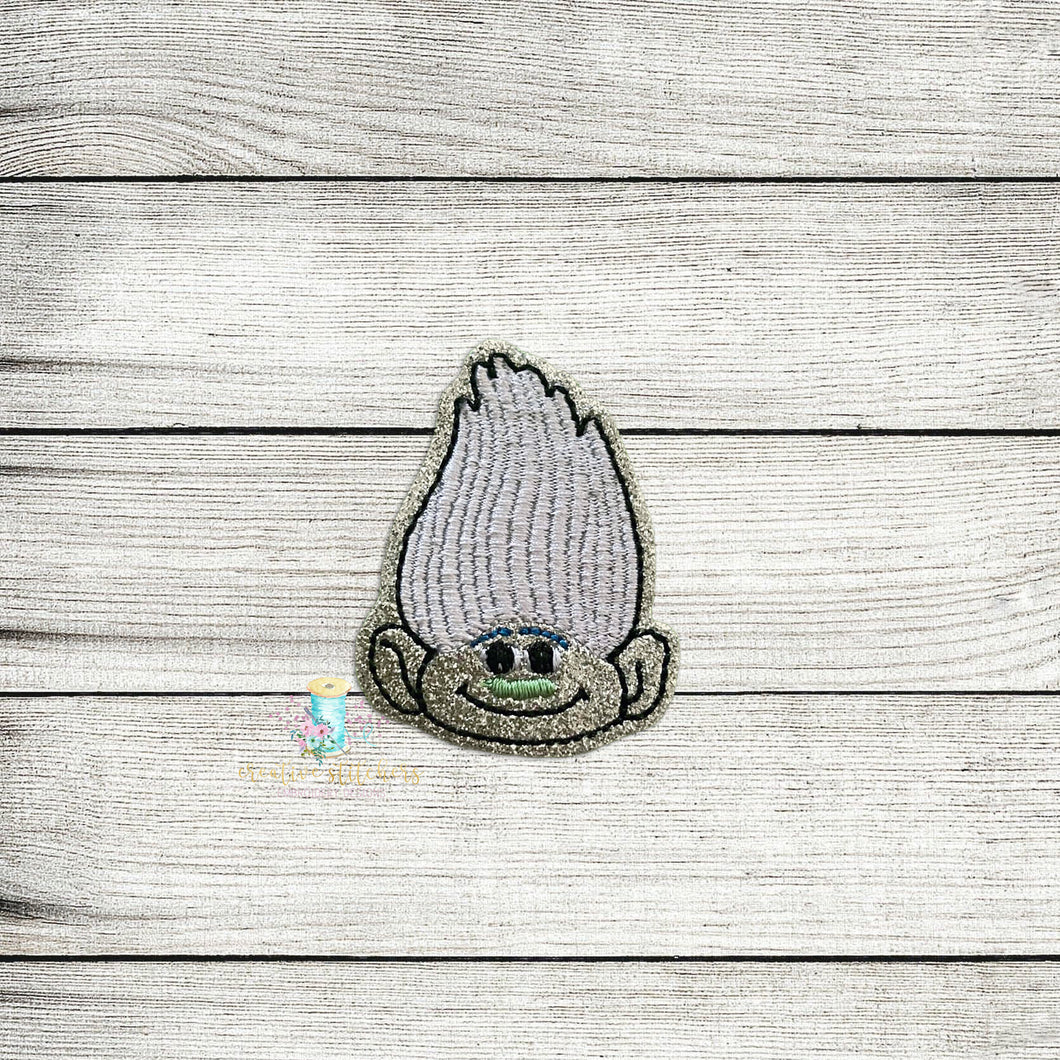 Troll Head Feltie Digital Embroidery Design File