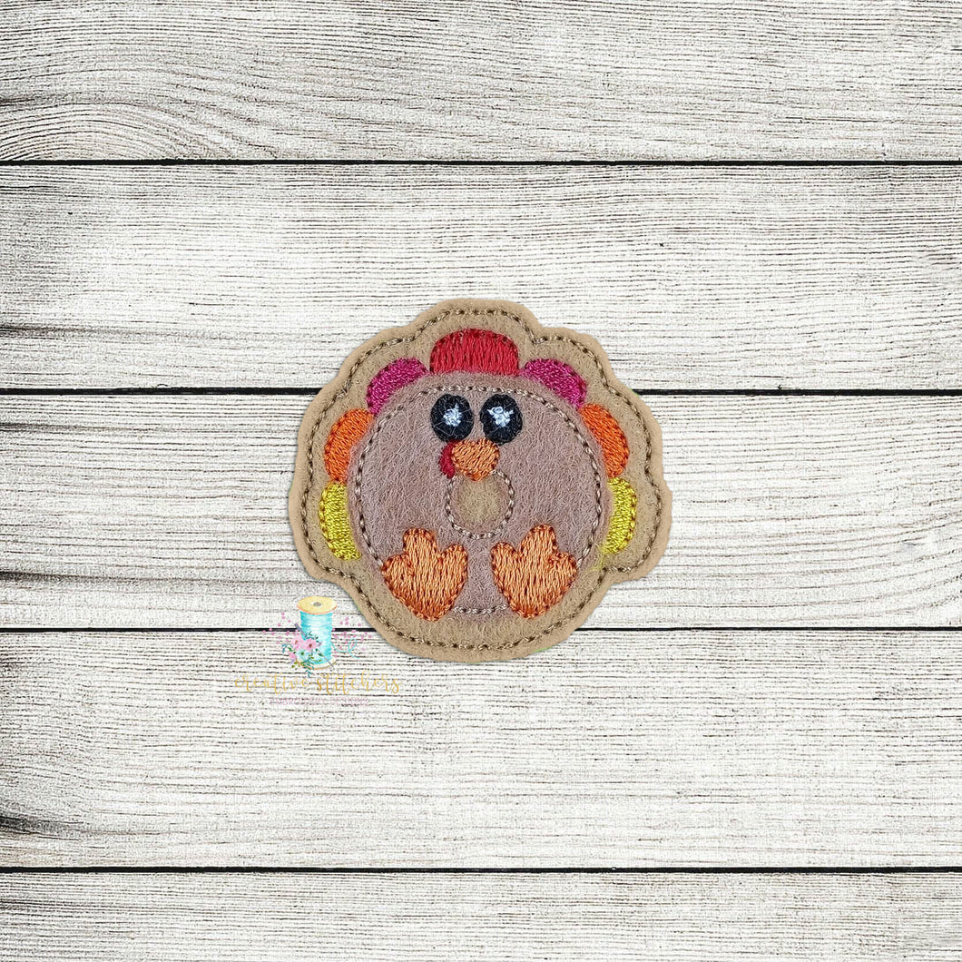 Turkey Donut Feltie Digital Embroidery Design File