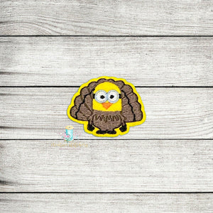 Turkey Minion Feltie Digital Embroidery Design File