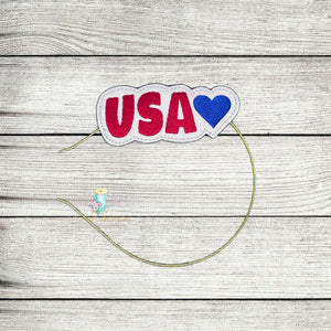 USA Slider Digital Embroidery Design File