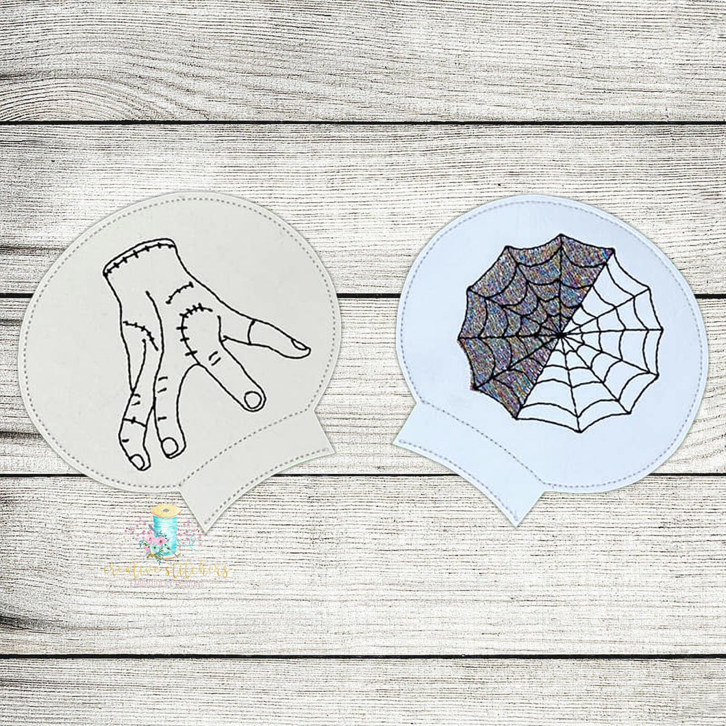 Wednesday Ears Digital Embroidery Design File