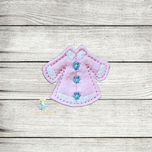 Winter Coat Feltie Digital Embroidery Design File