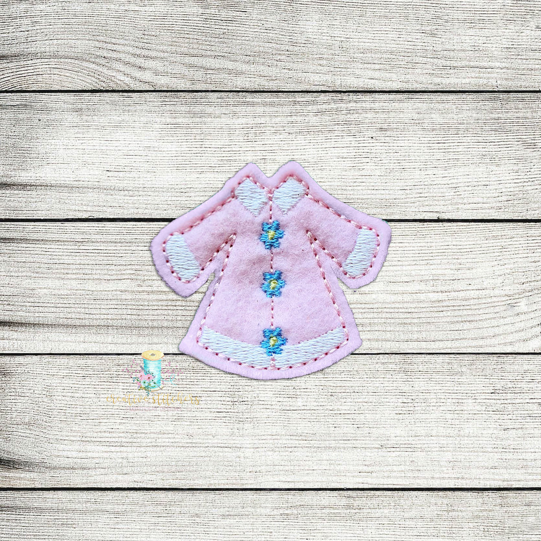 Winter Coat Feltie Digital Embroidery Design File