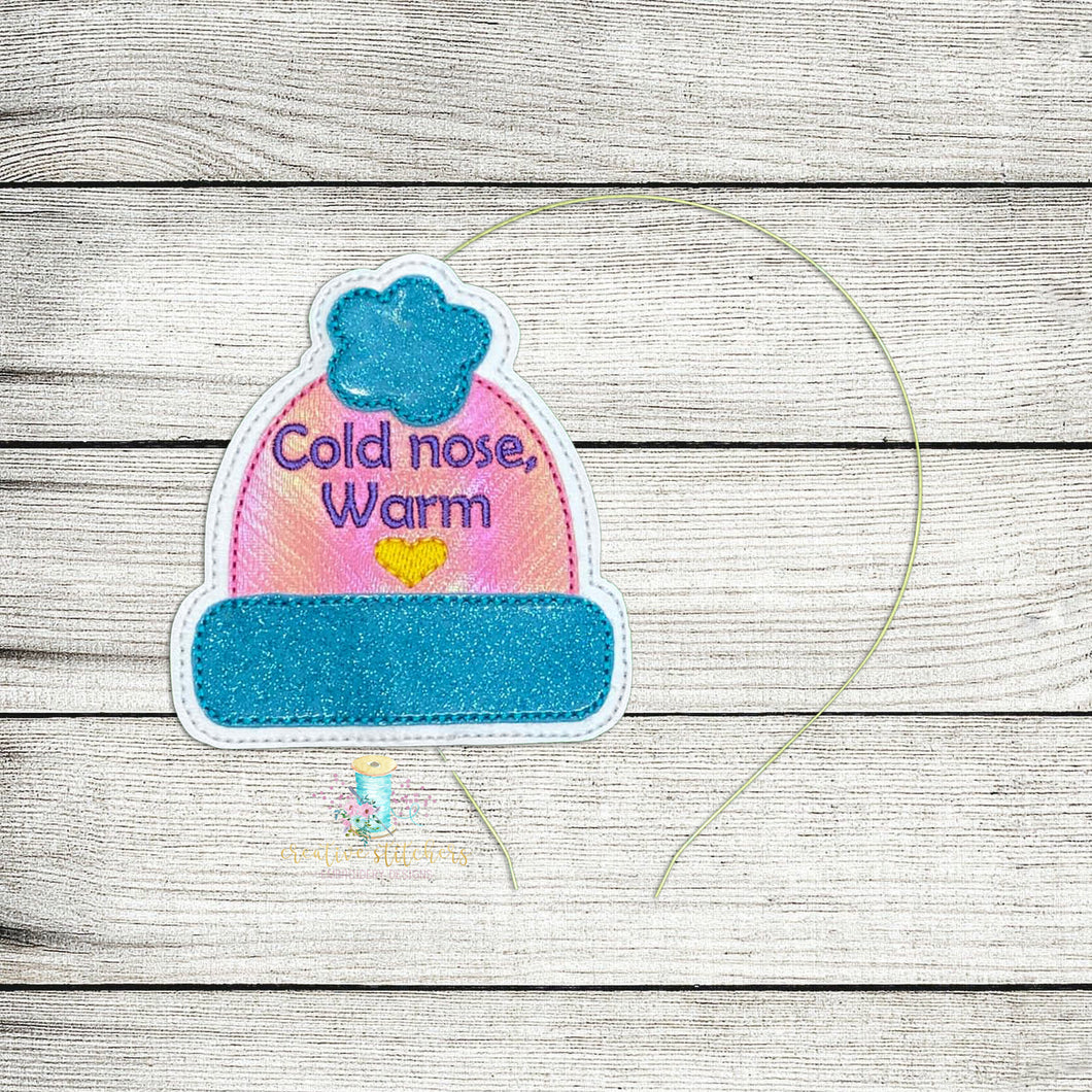 Winter Hat Slider Digital Embroidery Design File