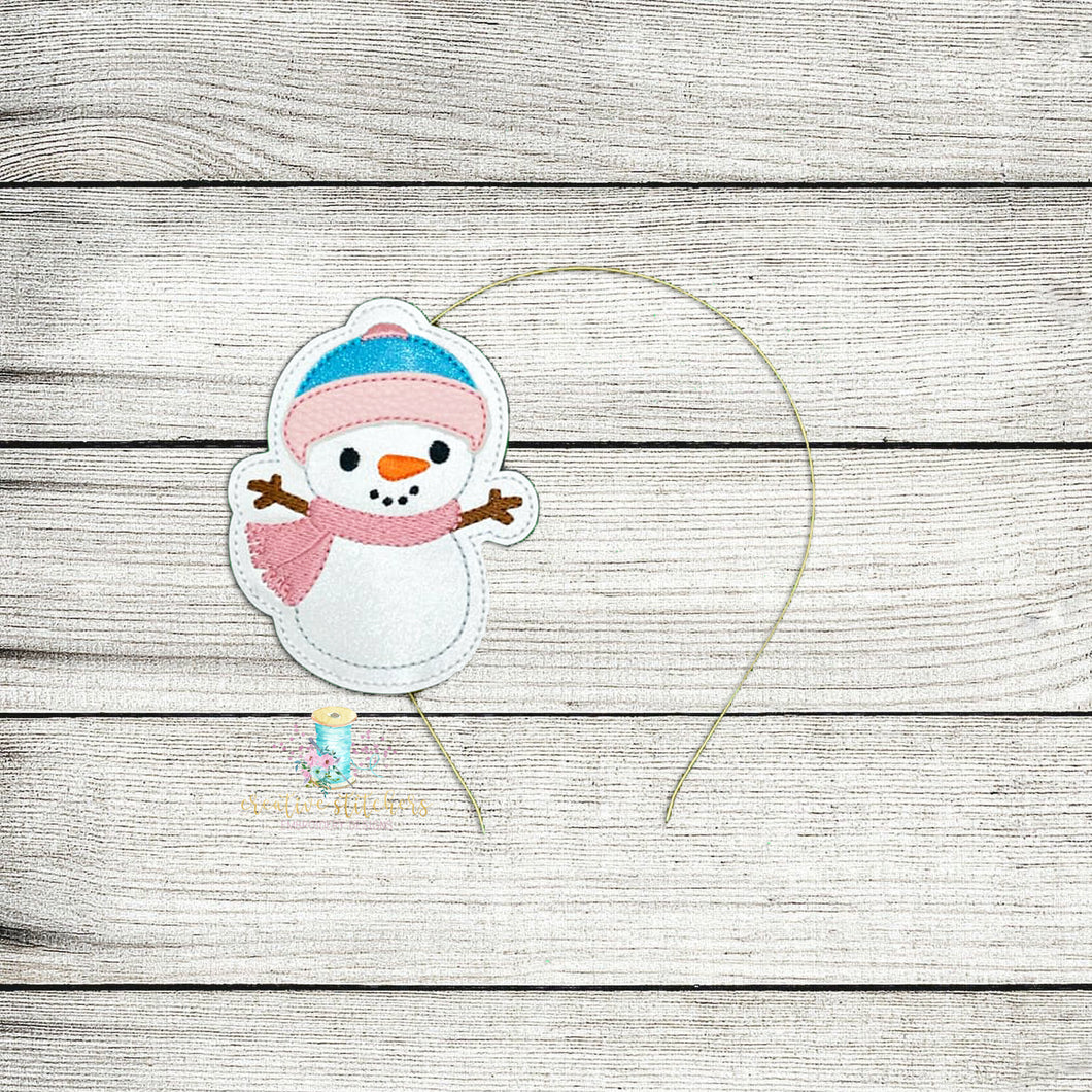 Winter Snowman Slider Digital Embroidery Design File