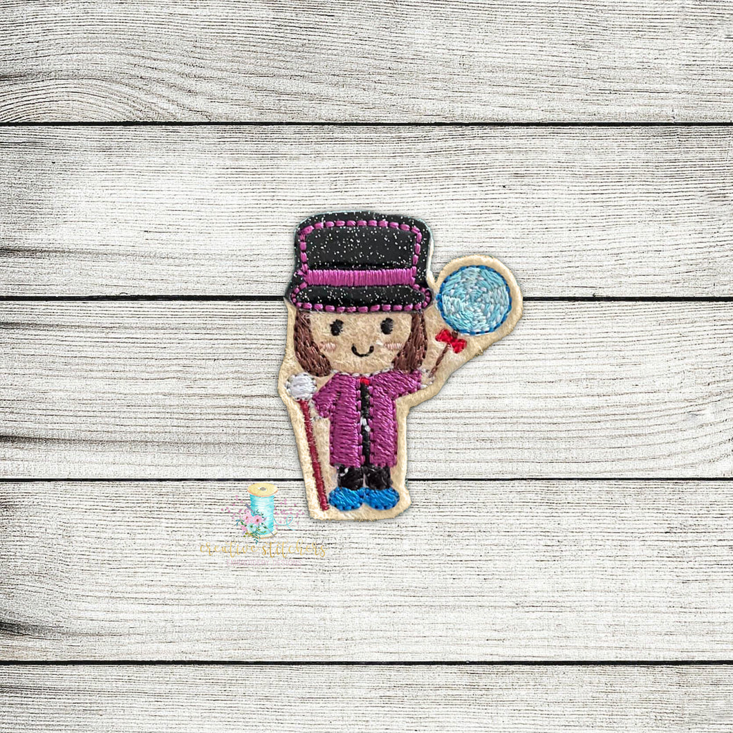 Wonka Guy Feltie Digital Embroidery Design File