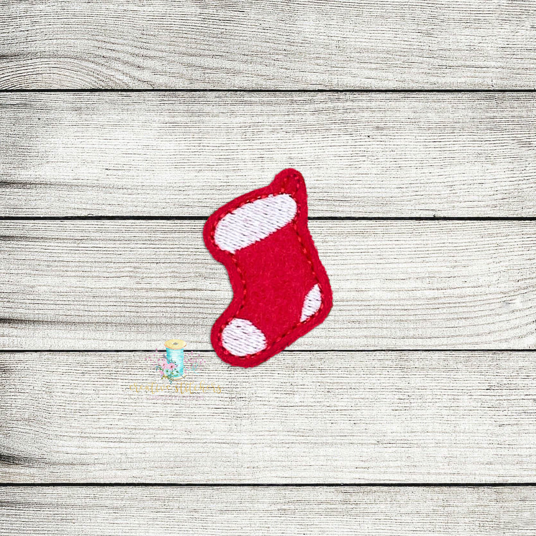 Christmas Stocking Feltie Digital Embroidery Design File