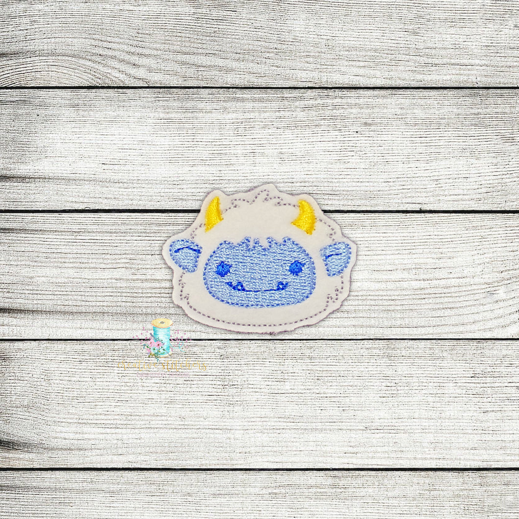 Yeti Head Feltie Digital Embroidery Design File