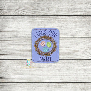 Bless Our Nest Feltie Digital Embroidery Design File