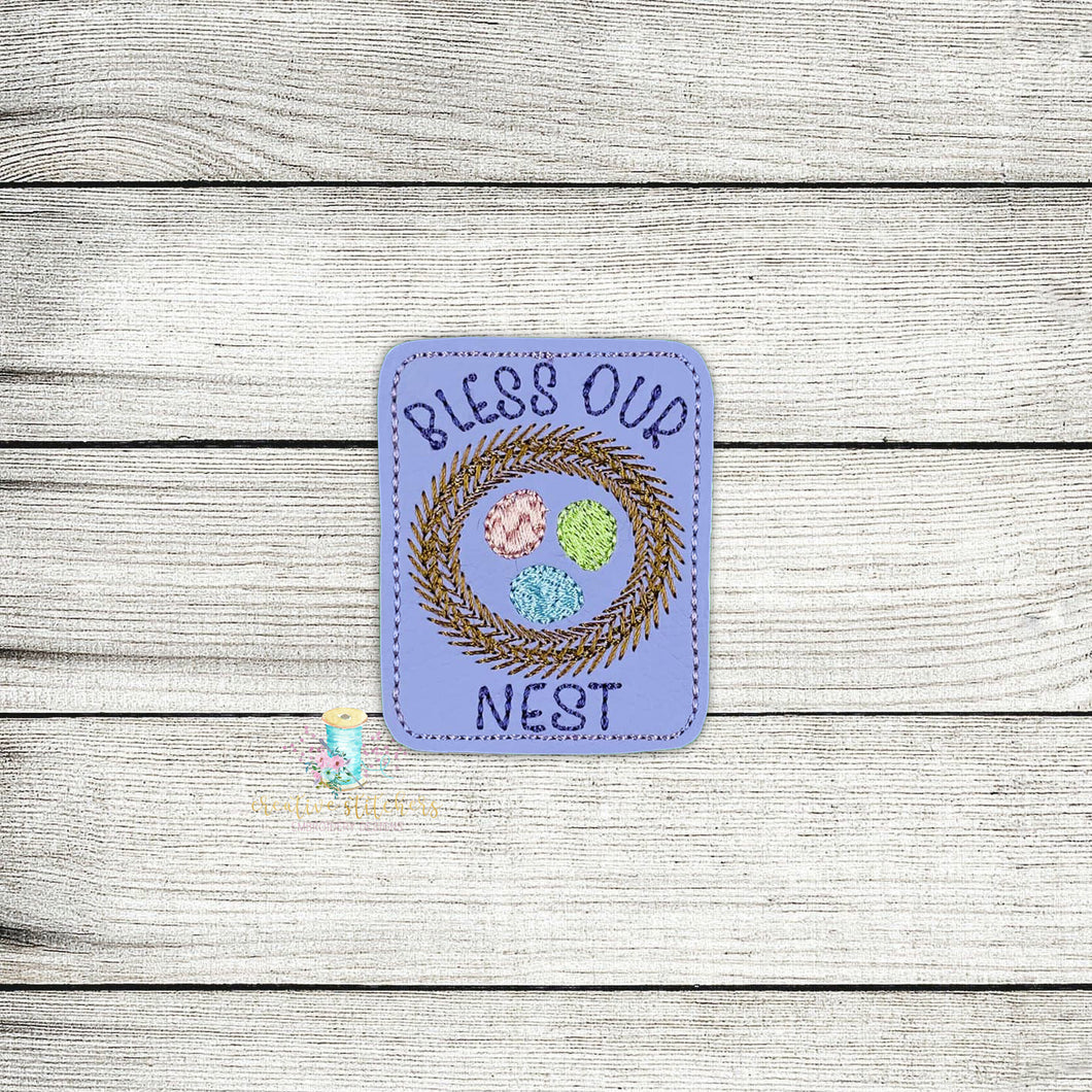 Bless Our Nest Feltie Digital Embroidery Design File