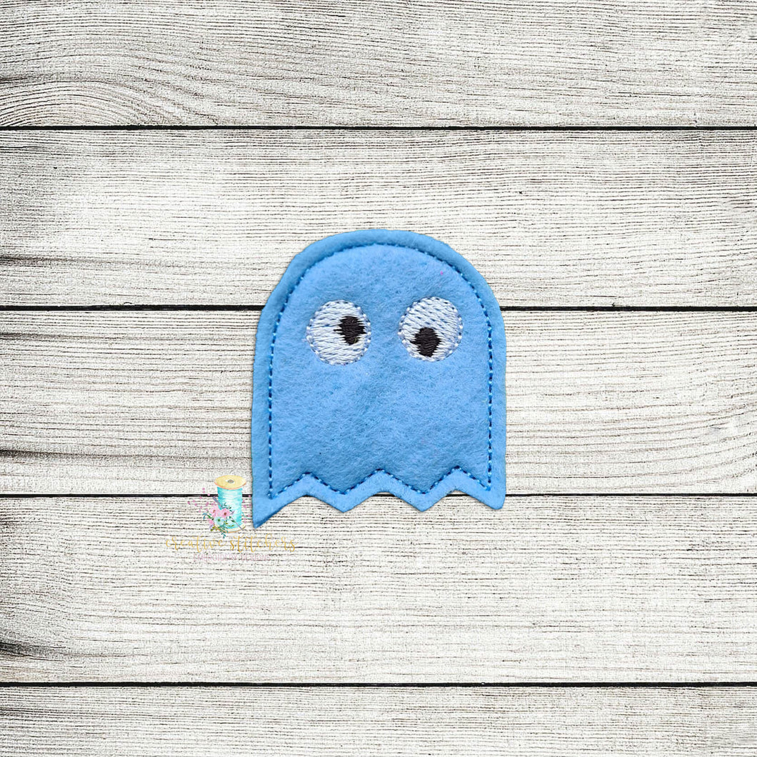 Blue Ghost Feltie Digital Embroidery Design File