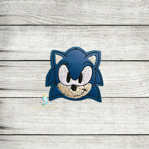 Blue Hedgie Feltie Digital Embroidery Design File