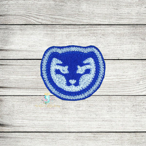 Blue Lion Logo Feltie Digital Embroidery Design File