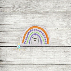 Boy Ghost Rainbow Feltie Digital Embroidery Design File