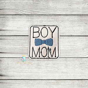 Boy Mom Feltie Digital Embroidery Design File