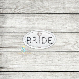 Bride Feltie Digital Embroidery Design File