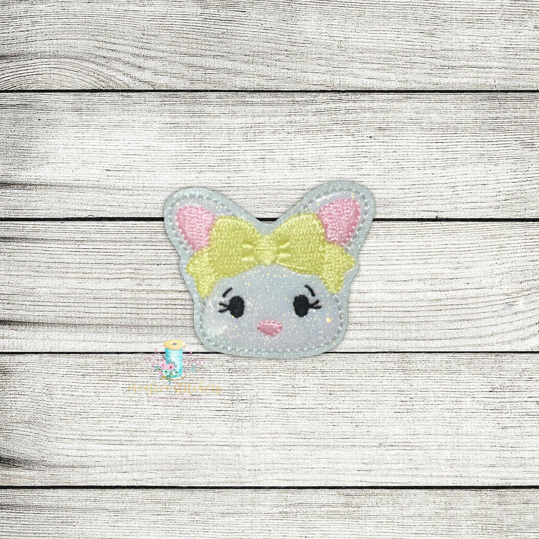 Bunny With Bandana Feltie Digital Embroidery Design File