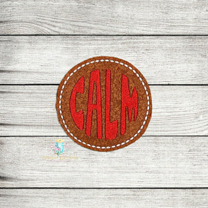 Calm Christmas Coaster Digital Embroidery Design File