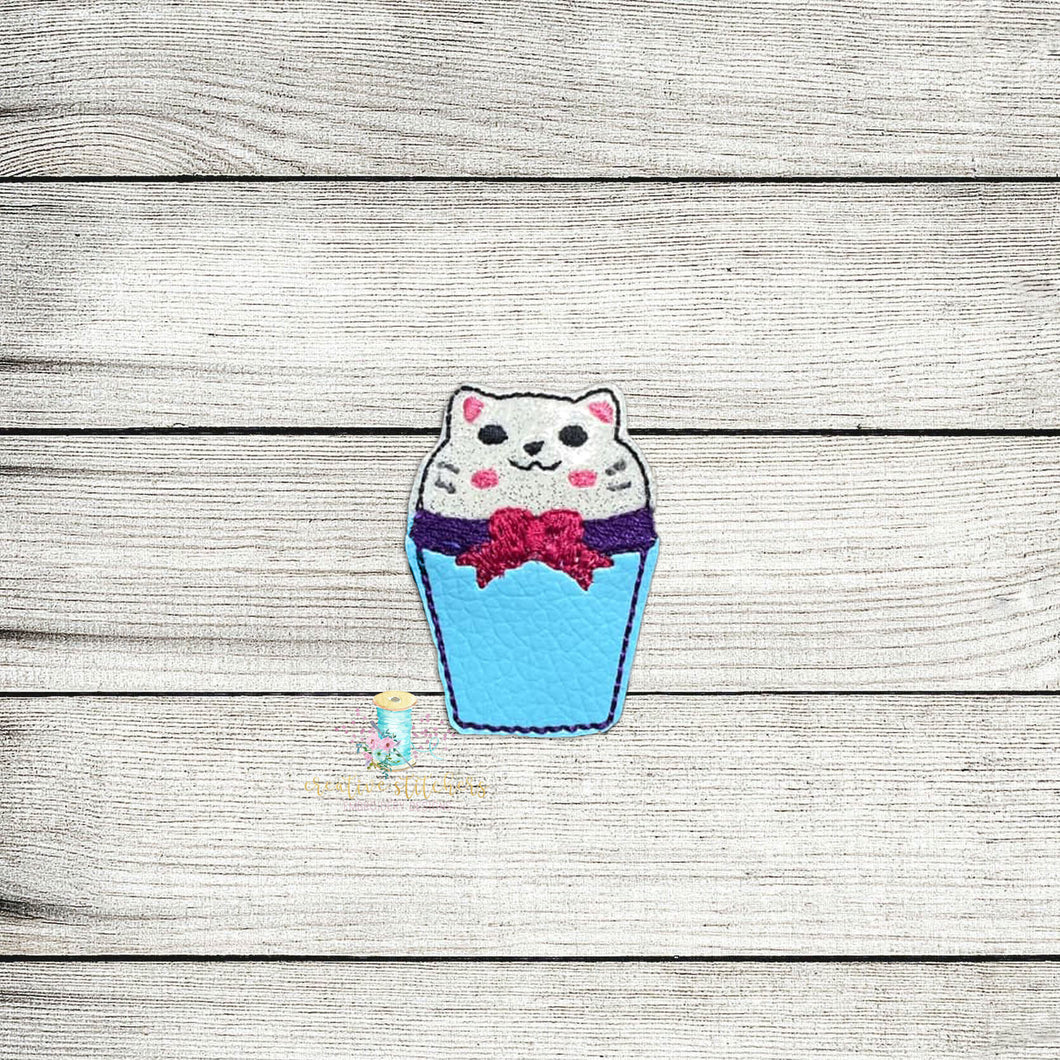 Cat Cup Feltie Digital Embroidery Design File