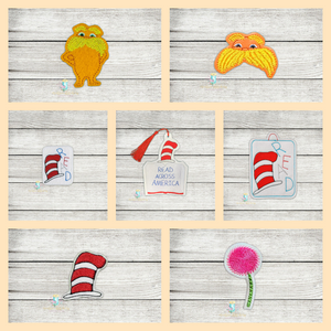 Silly Book Feltie Set Digital Embroidery Design File