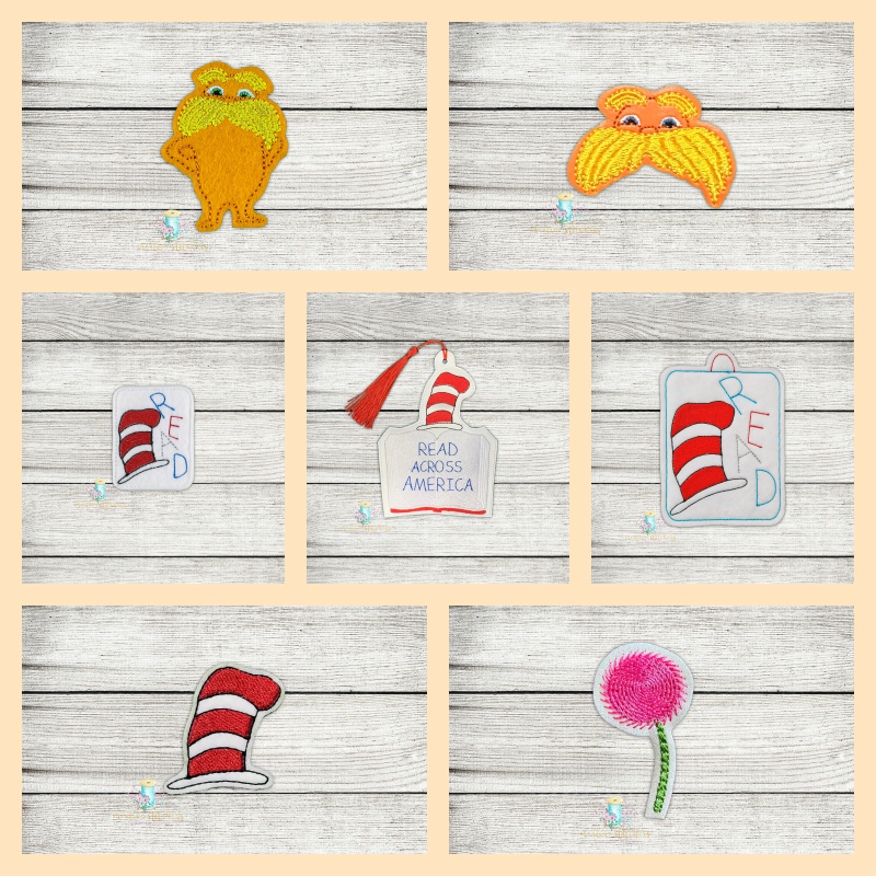 Silly Book Feltie Set Digital Embroidery Design File