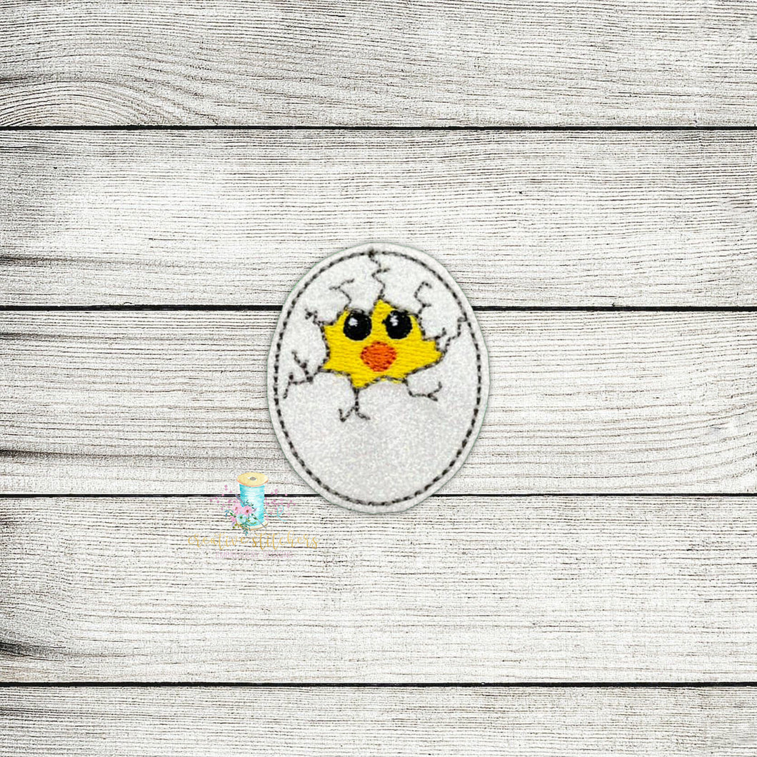 Cracked Egg Feltie Digital Embroidery Design File