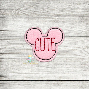 Cute Mouse Feltie Digital Embroidery Design File
