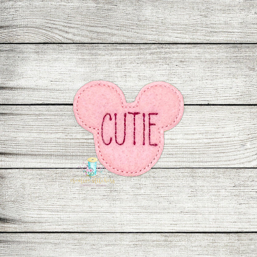 Cutie Mouse Feltie Digital Embroidery Design File