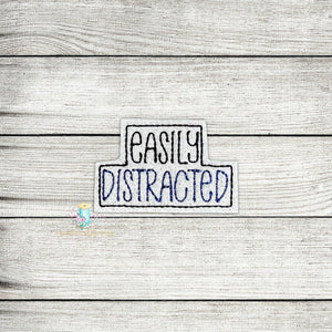 Easily Distracted Feltie Digital Embroidery Design File