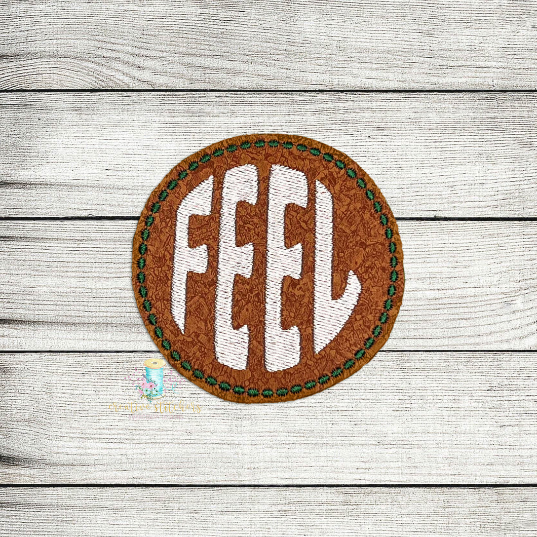 Feel Christmas Coaster Digital Embroidery Design File