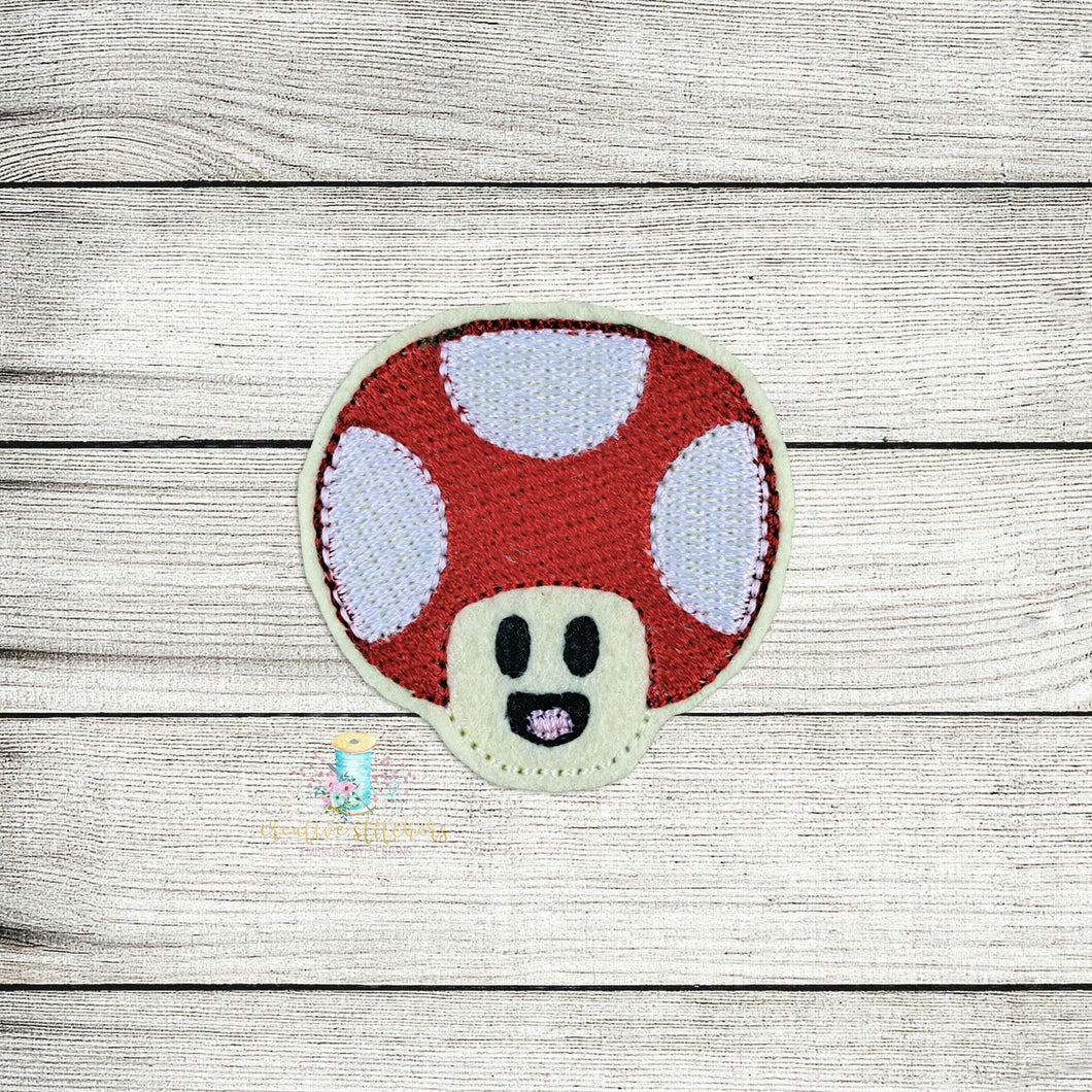 Gamer Toad Feltie Digital Embroidery Design File
