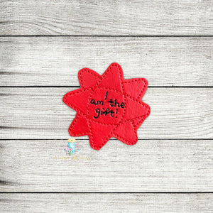 Gift Bow Feltie Digital Embroidery Design File