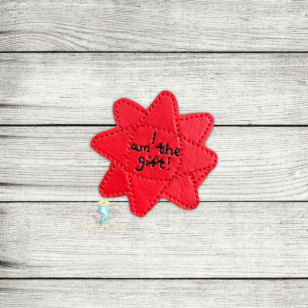 Gift Bow Feltie Digital Embroidery Design File
