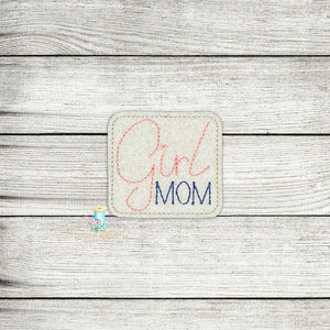 Girl Mom Feltie Digital Embroidery Design File