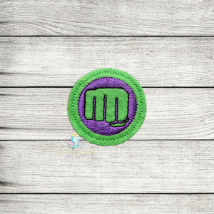 Green Fist Logo Feltie Digital Embroidery Design File