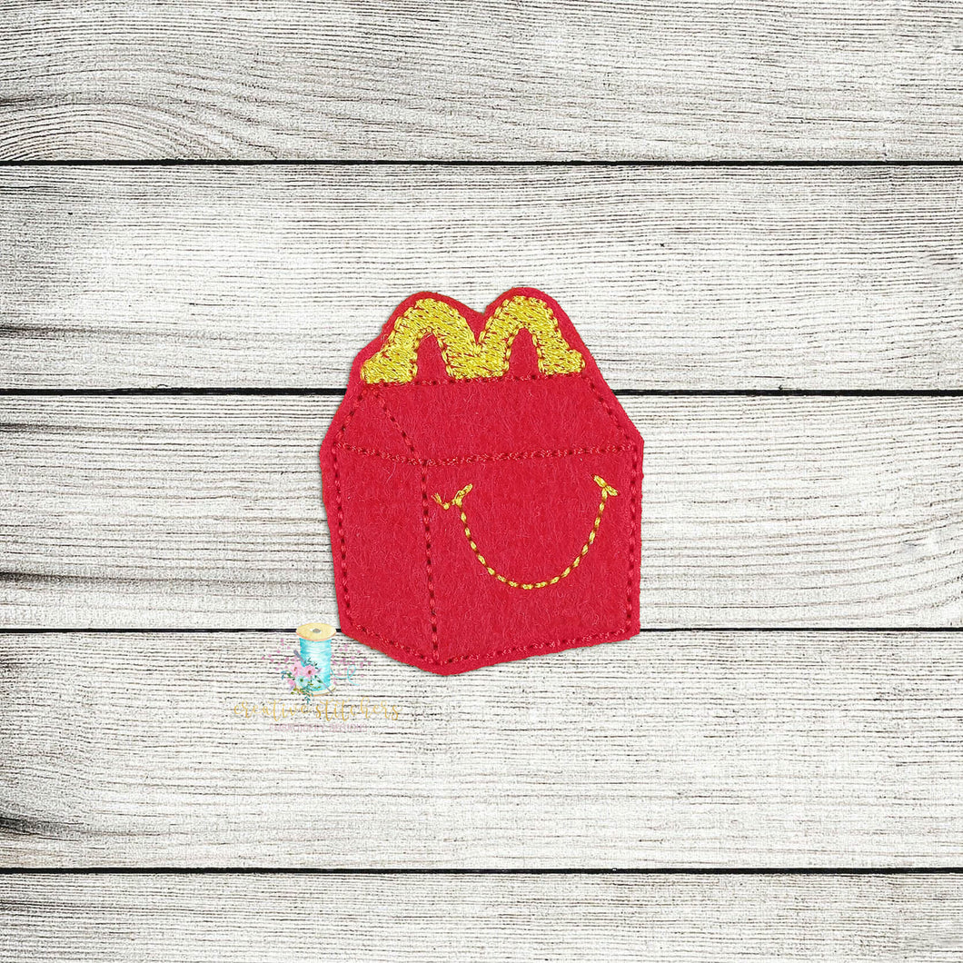 Kids Happy Food Feltie Digital Embroidery Design File